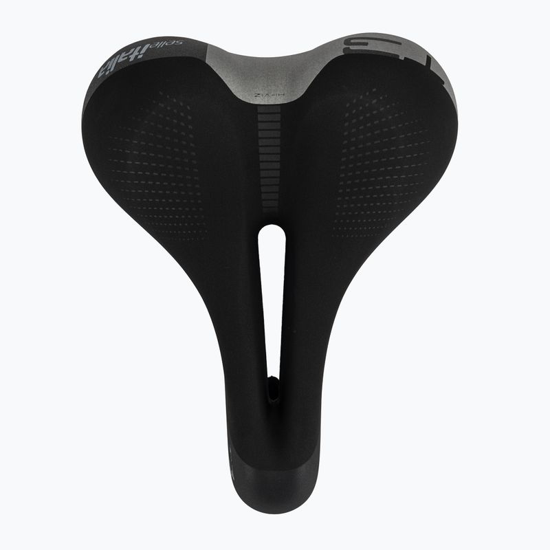 Kerékpár nyereg Selle Italia Sportouring T 3 Flow, Fec Alloy Rail, Soft-Tek, Light Gel fekete 3