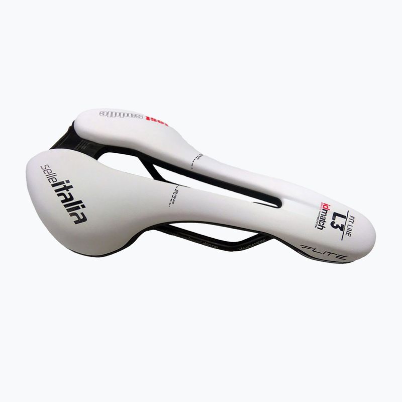 Kerékpár nyereg Selle Italia Flite Boost Superflow Tm Maganese Rail, Soft-Trek fehér