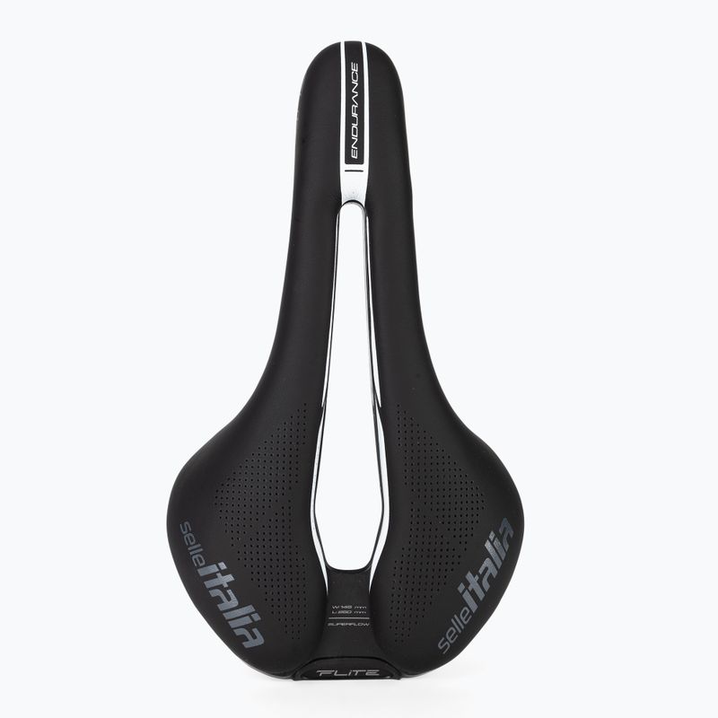 Selle Italia Flite Boost Endurance Superflow Ti 316 Rail Fibra-Tek kerékpár nyereg fekete SIT-017A920IKC007 3