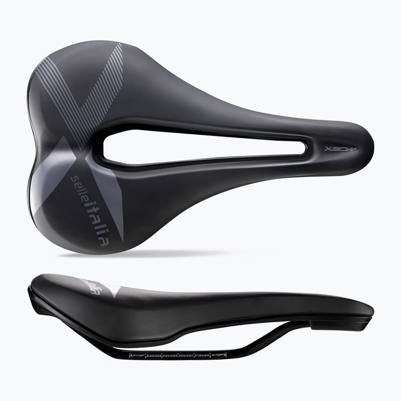 Selle Italia X-Bow Superflow S Fec Alloy Rail Soft-Tek kerékpár nyereg fekete SIT-036A622MEC002 6