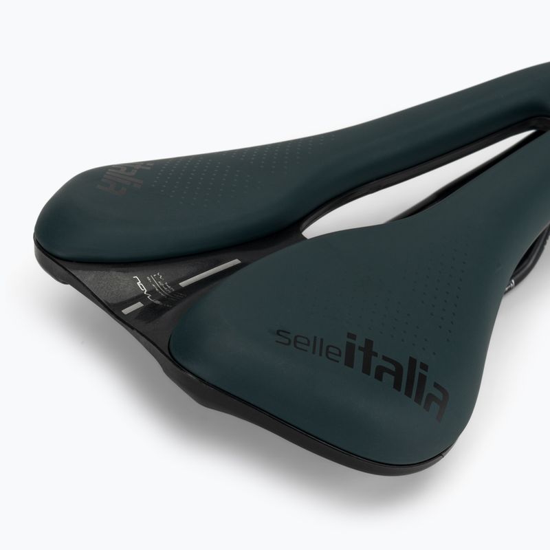 Kerékpár nyereg Selle Italia Novus Boost Evo Gravel TM Superflow, mangán sín, Soft-Trek kék 5