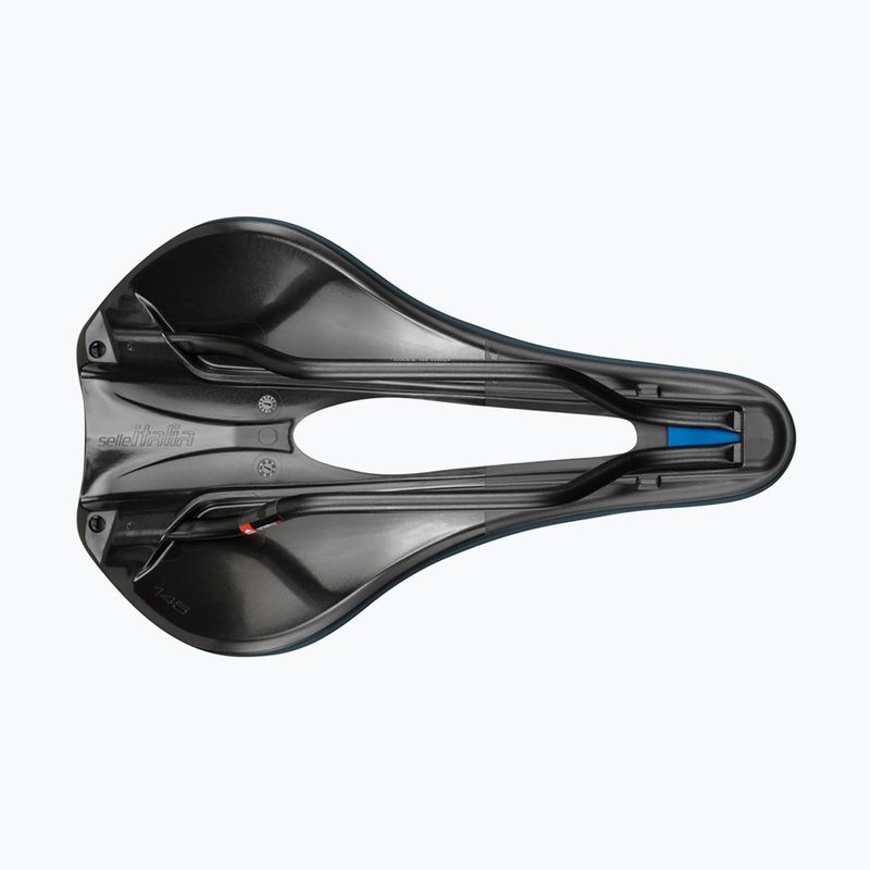 Kerékpár nyereg Selle Italia Novus Boost Evo Gravel TM Superflow, mangán sín, Soft-Trek kék 4