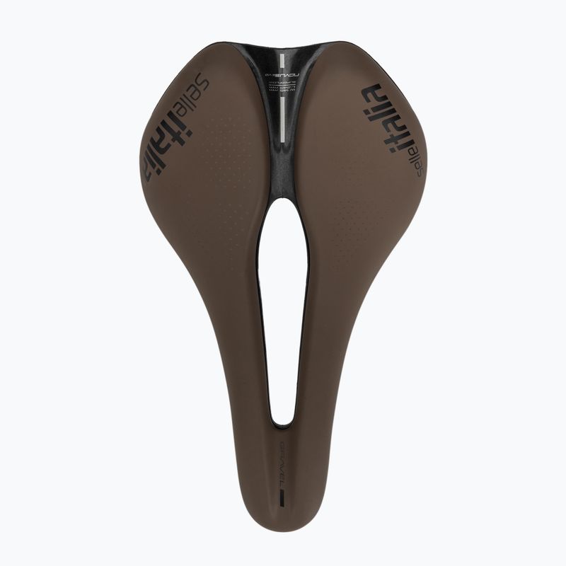 Kerékpár nyereg Selle Italia Novus Boost Evo Gravel TM, Superflow, Manganese Rail, Soft-Trek brown 3