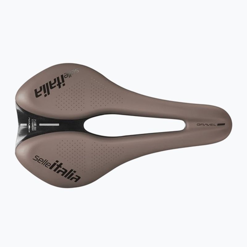 Kerékpár nyereg Selle Italia Novus Boost Evo Gravel TM, Superflow, Manganese Rail, Soft-Trek brown 3