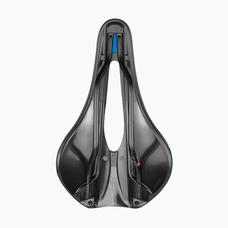 Kerékpár nyereg Selle Italia Novus Boost Evo X-Cross TM Superflow, Mangán sín, Soft-Tek fekete 3