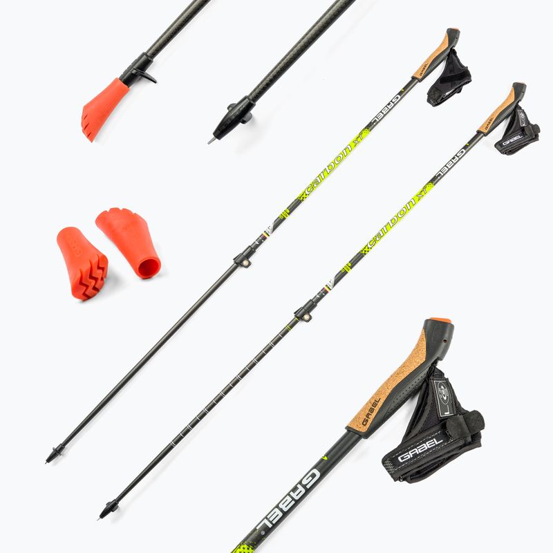 Nordic walking botok GABEL Carbon XT 2S F.L fekete 7008351490000 7
