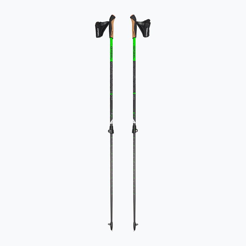 Nordic walking botok GABEL Carbon XT 2S 80 F.L. fekete-zöld 7009351490000