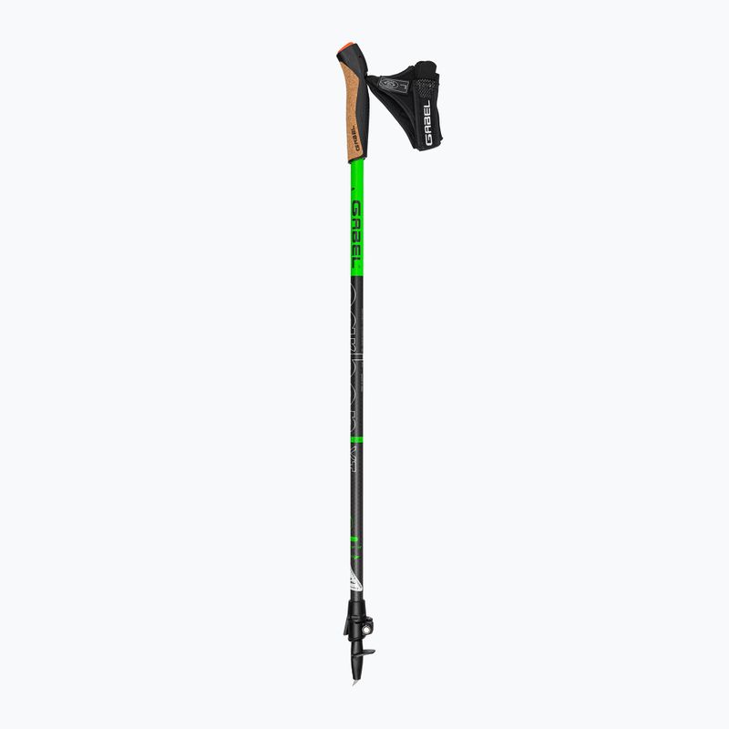 Nordic walking botok GABEL Carbon XT 2S 80 F.L. fekete-zöld 7009351490000 2