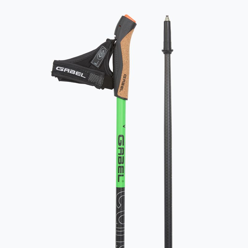 Nordic walking botok GABEL Carbon XT 2S 80 F.L. black/lime 3