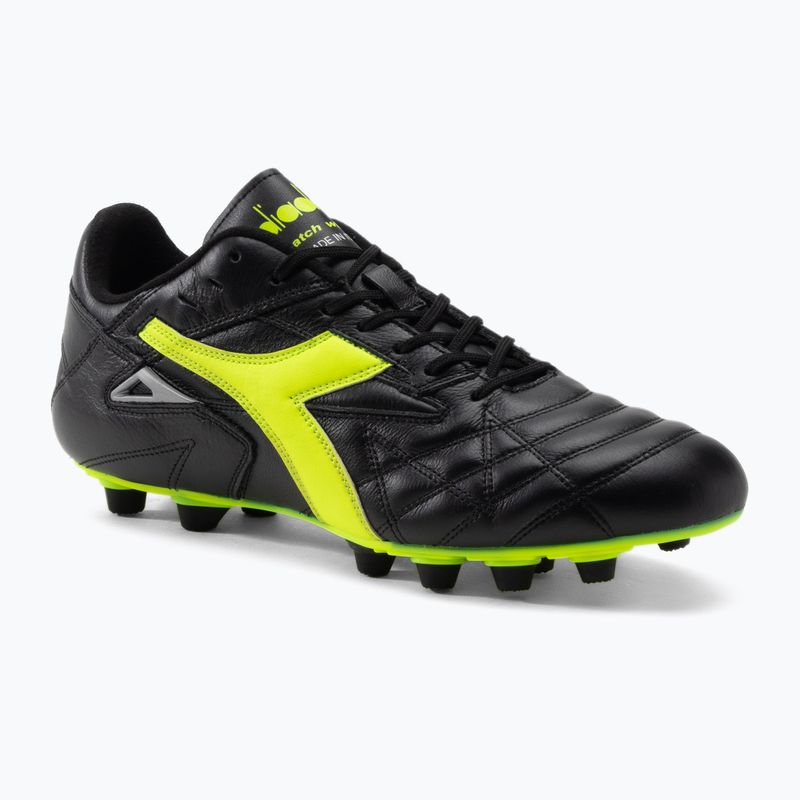 Férfi futballcipő Diadora Match Winner RB Italy LT MDPU fekete-zöld DD-101.172363-C0004