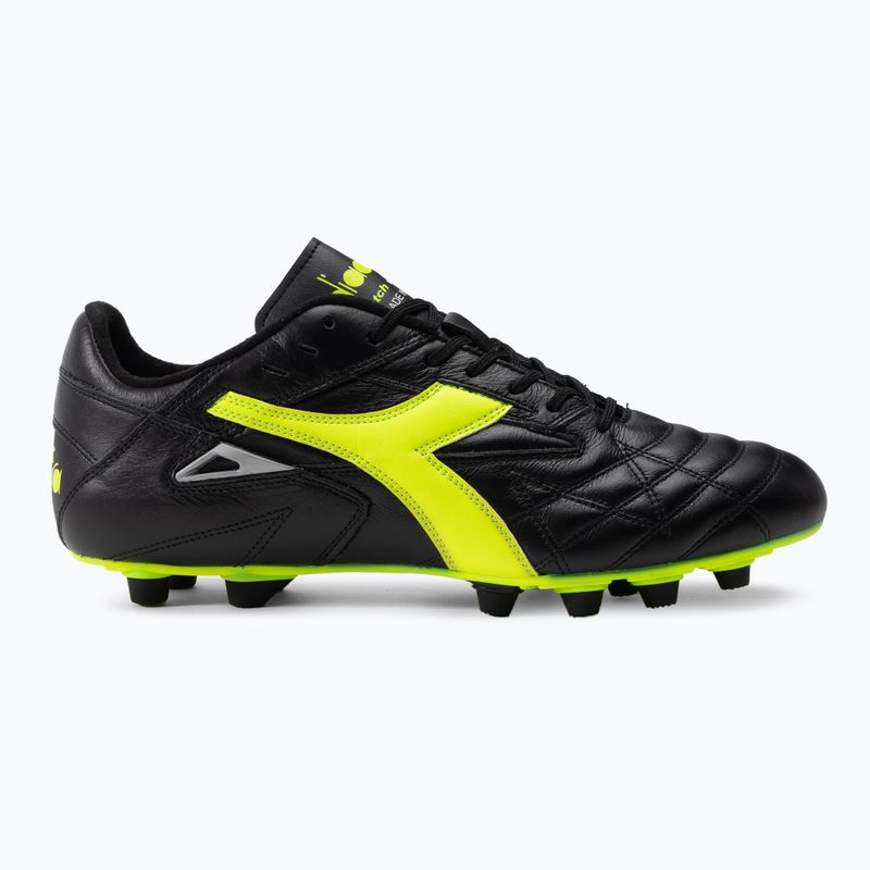 Férfi futballcipő Diadora Match Winner RB Italy LT MDPU fekete-zöld DD-101.172363-C0004 2