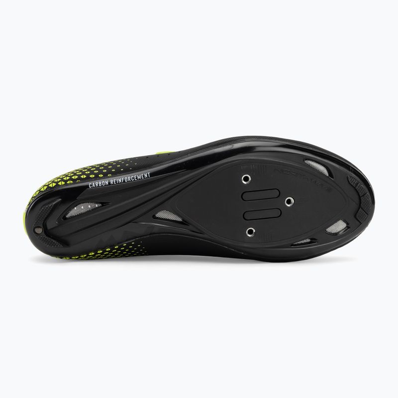 Northwave Core Plus 2 férfi országúti cipő fekete/sárga fluo 4