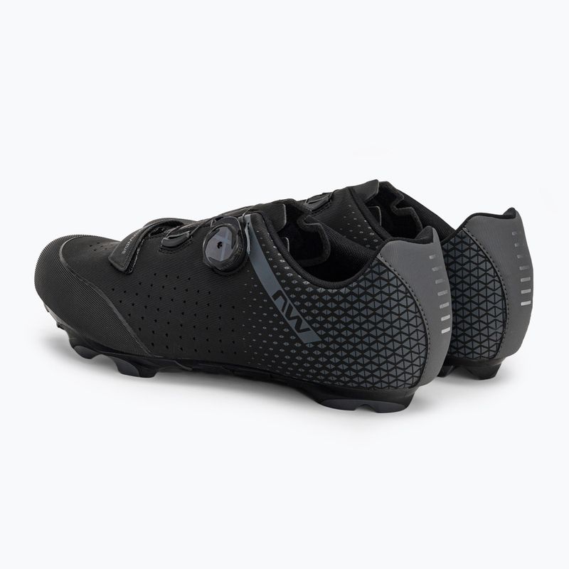 Férfi MTB kerékpáros cipő Northwave Origin Plus 2 fekete/szürke 80212005 3