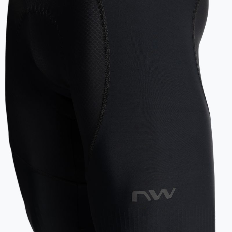 Férfi kerékpáros rövidnadrág Northwave Fast Bibshort fekete 89211011 3