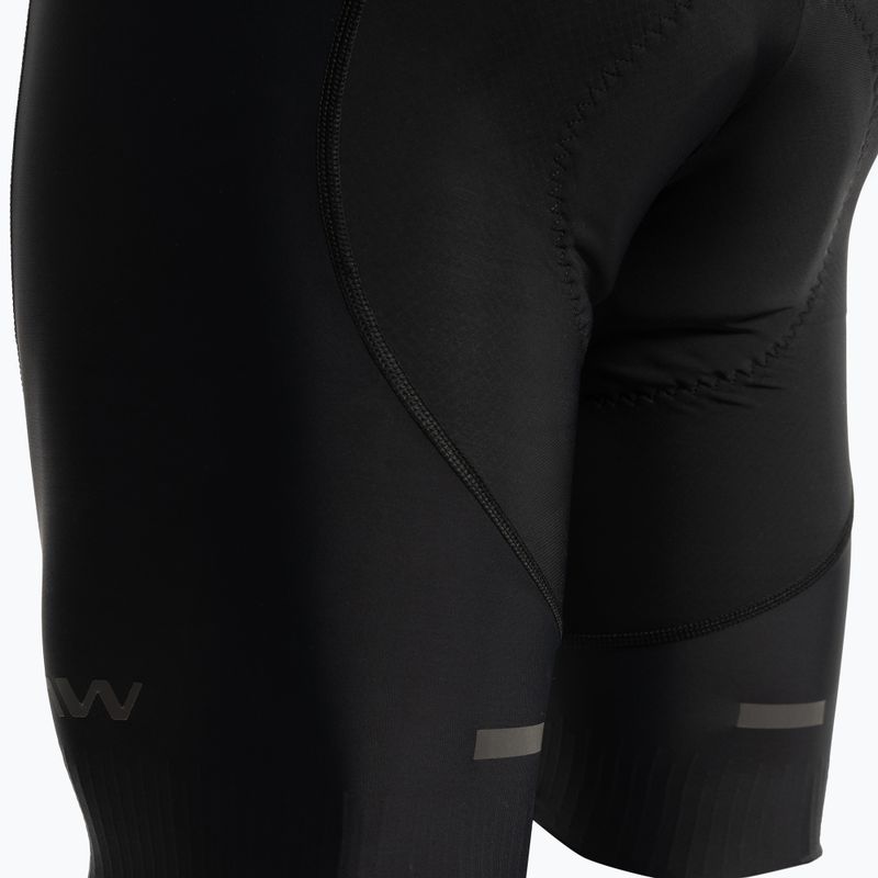 Férfi kerékpáros rövidnadrág Northwave Fast Bibshort fekete 89211011 5