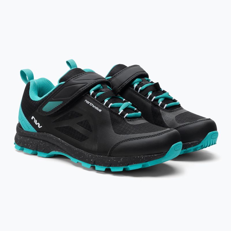 Női MTB kerékpáros cipő Northwave Escape Evo fekete/kék 80173009 4
