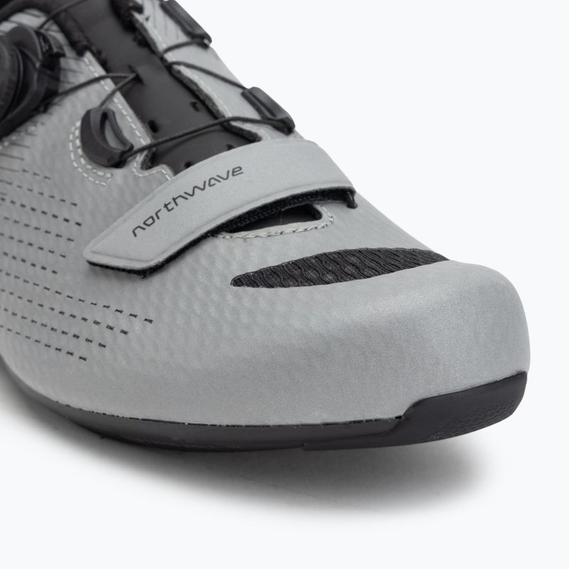 Férfi Northwave Storm Carbon 2 ezüst/fényvisszaverő országúti cipő 7