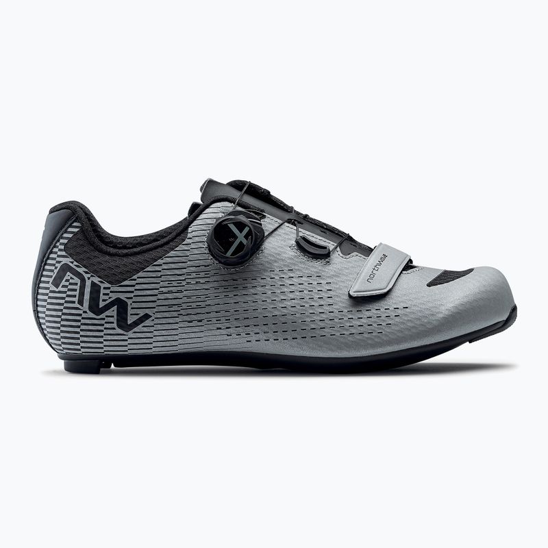 Férfi Northwave Storm Carbon 2 ezüst/fényvisszaverő országúti cipő
