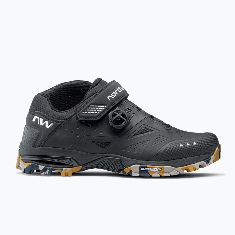 Férfi MTB kerékpáros cipő Northwave Enduro Mid 2 black/camo 8