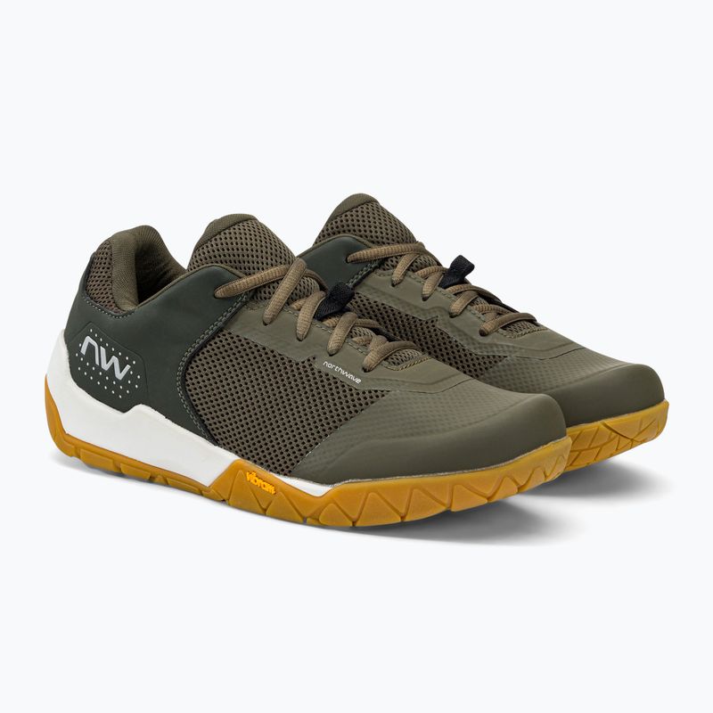 Northwave férfi platform kerékpáros cipő Multicross zöld 80223014 4