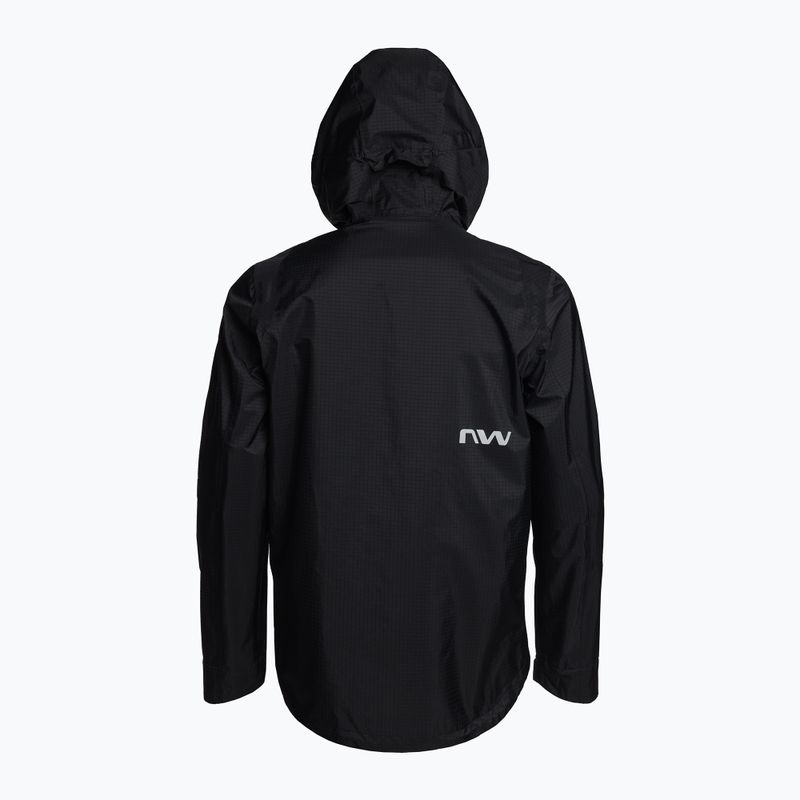 Férfi Northwave Noworry Pro Hardshell 10 kerékpáros kabát fekete 89221087_10 2