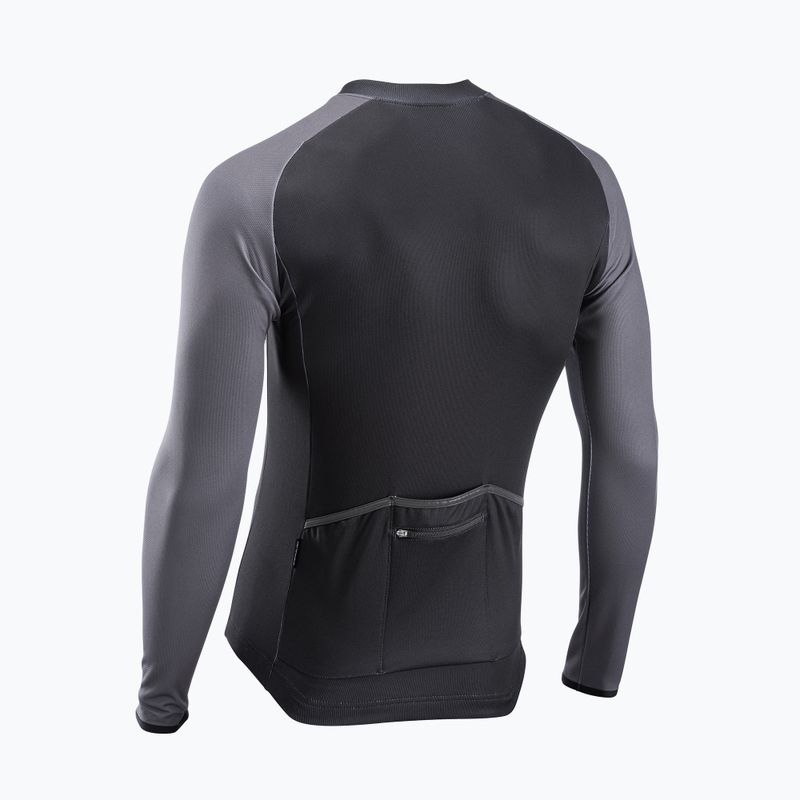Férfi Northwave Blade 4 LS kerékpáros mez fekete / sötétszürke 6