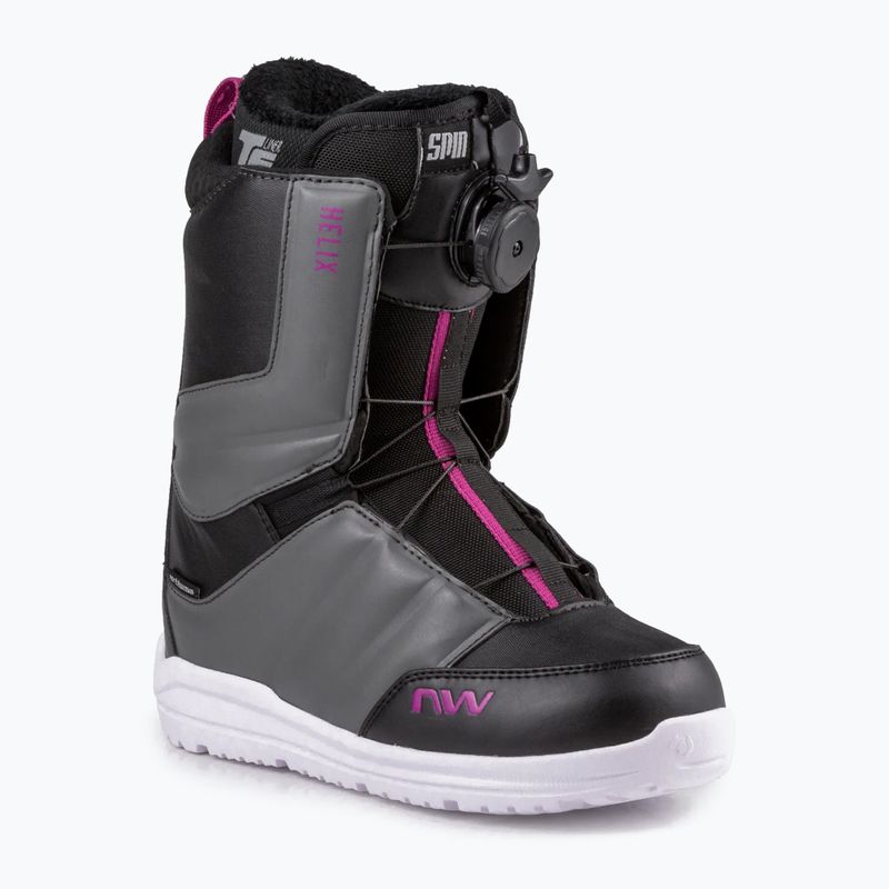 Női snowboard csizma Northwave Helix Spin fekete-szürke 70221401 9