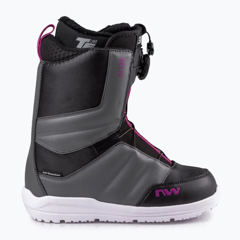 Női snowboard csizma Northwave Helix Spin fekete-szürke 70221401 10