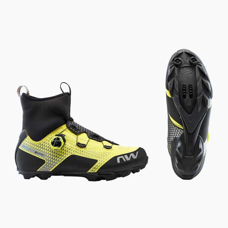 Férfi MTB kerékpáros cipő Northwave CeLSius XC ARC. GTX sárga 80204037 12