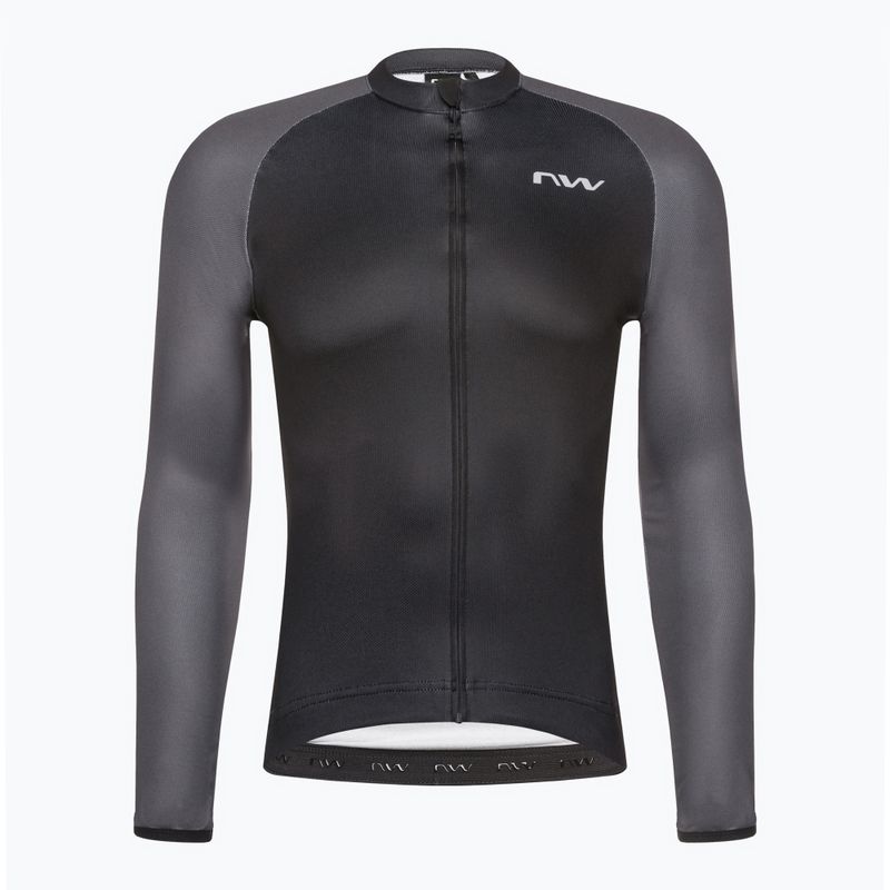 Férfi Northwave Blade 4 LS kerékpáros mez fekete / sötétszürke