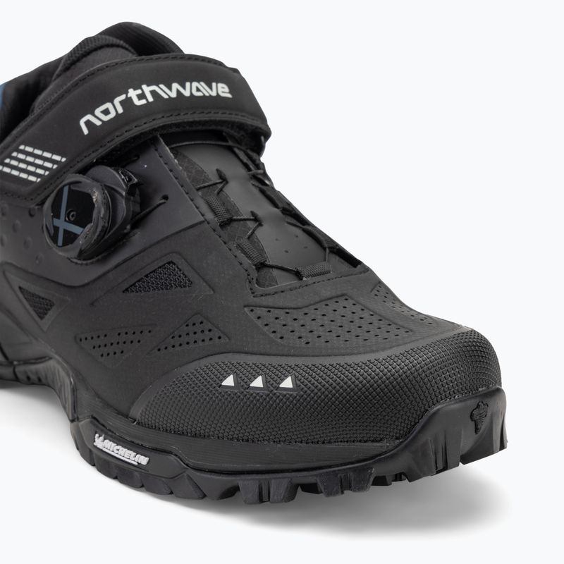 Férfi MTB kerékpáros cipő Northwave Enduro Mid 2 fekete/mélykék 7