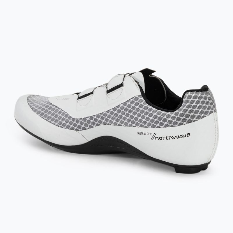 Férfi országúti cipő Northwave Mistral Plus white/black 3
