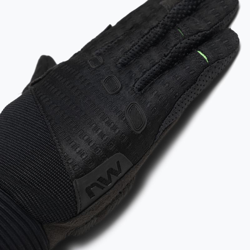Férfi Northwave Spider Full Finger kerékpáros kesztyű fekete 6