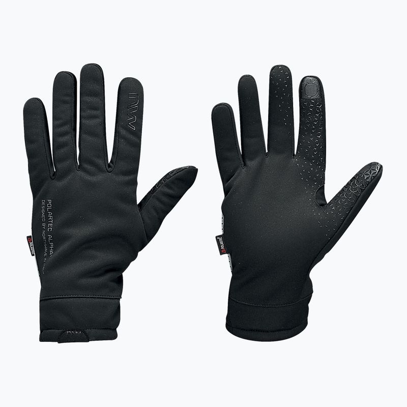 Férfi Northwave Fast Polar Full fekete kerékpáros kesztyű 5