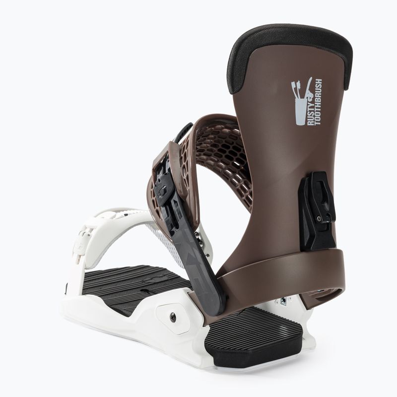 Férfi Drake Fifty Rtb snowboard kötés csokoládé/fehér 4