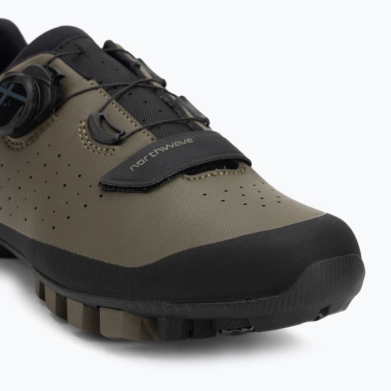 Férfi MTB kerékpáros cipő Northwave Hammer Plus zöld erdő/fekete 7