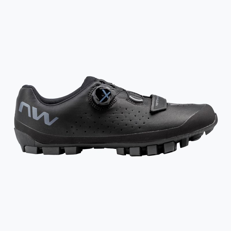 Férfi MTB kerékpáros cipő Northwave Hammer Plus Széles fekete/sötét szürke