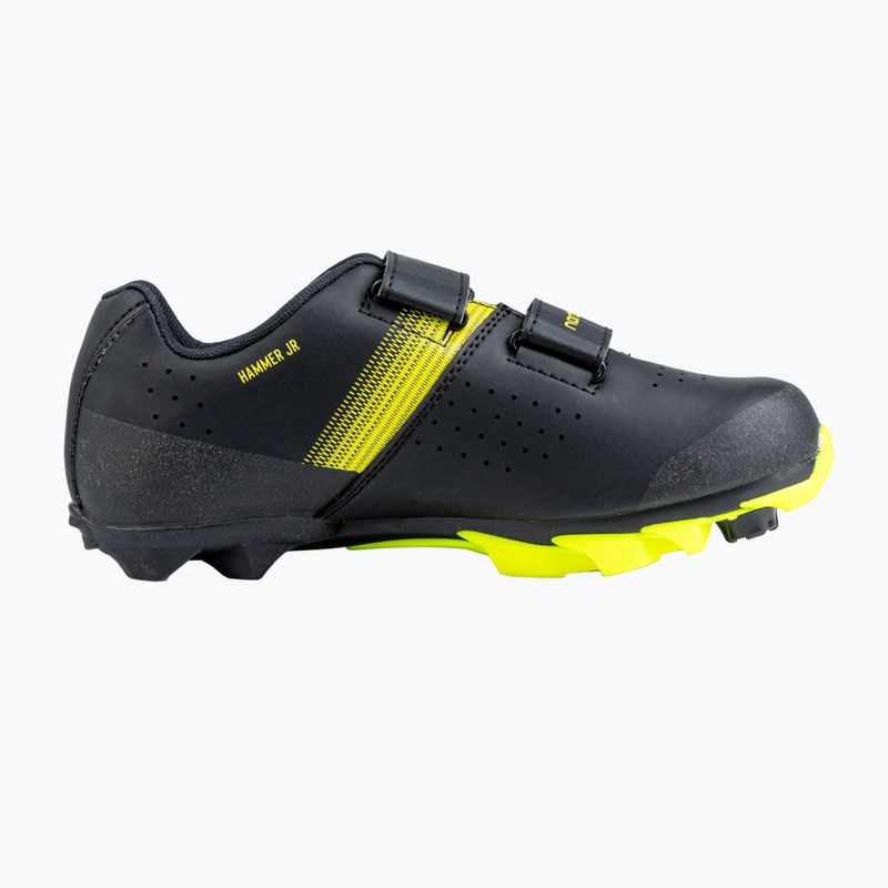 Gyerek MTB kerékpáros cipő Northwave Hammer Junior black/yellow fluo 2