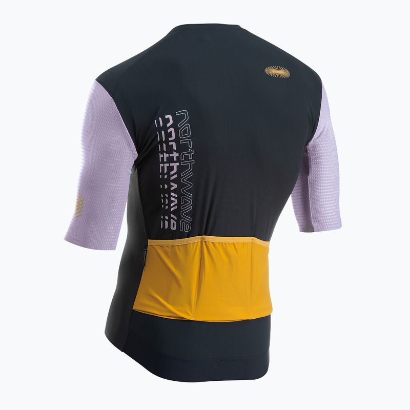Northwave Extreme Evo black/lilac férfi kerékpáros póló 2