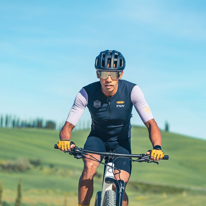 Northwave Extreme Evo black/lilac férfi kerékpáros póló 4