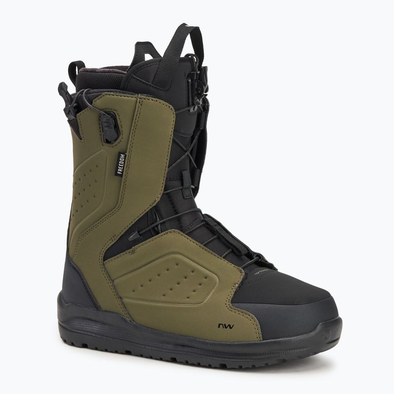 Férfi snowboard cipő Northwave Freedom green forest