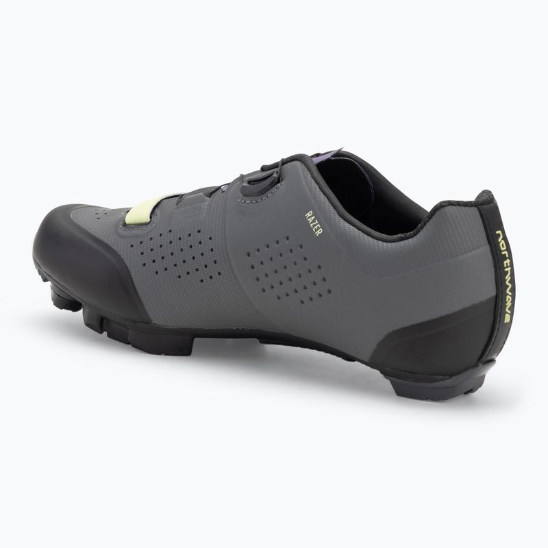 Női MTB kerékpáros cipő Northwave Razer sötétszürke/sötét lila 3