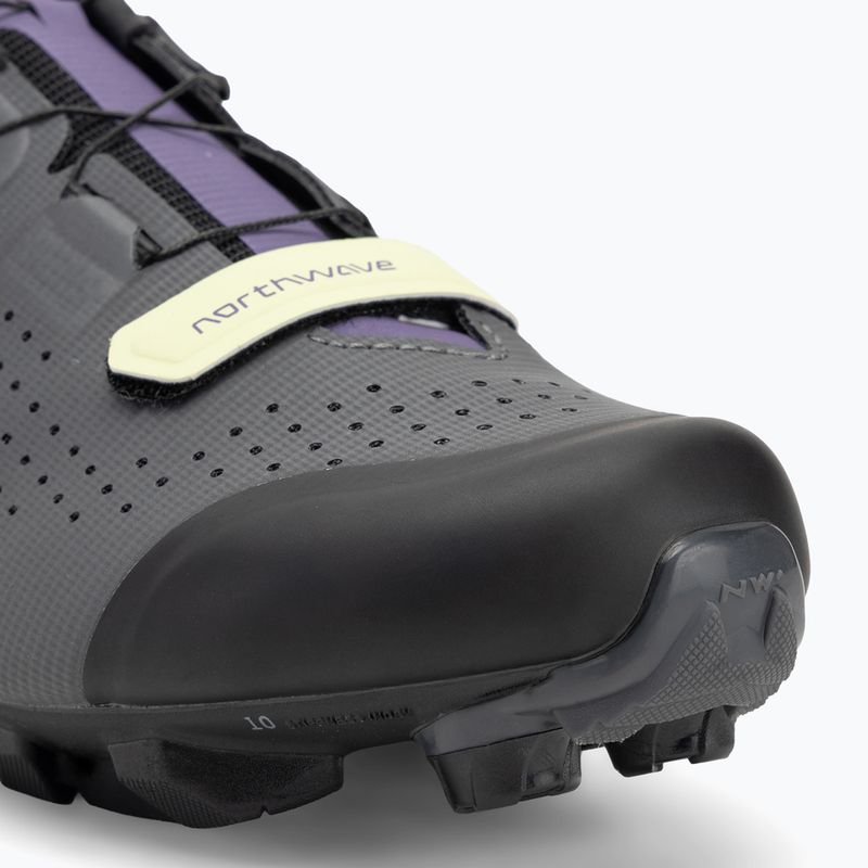 Női MTB kerékpáros cipő Northwave Razer sötétszürke/sötét lila 7