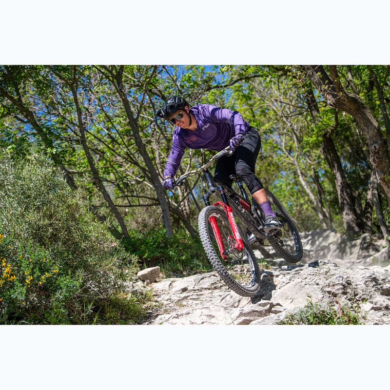 Férfi Northwave Edge 2 kerékpáros hosszú ujjú sötét lila/narancs 3