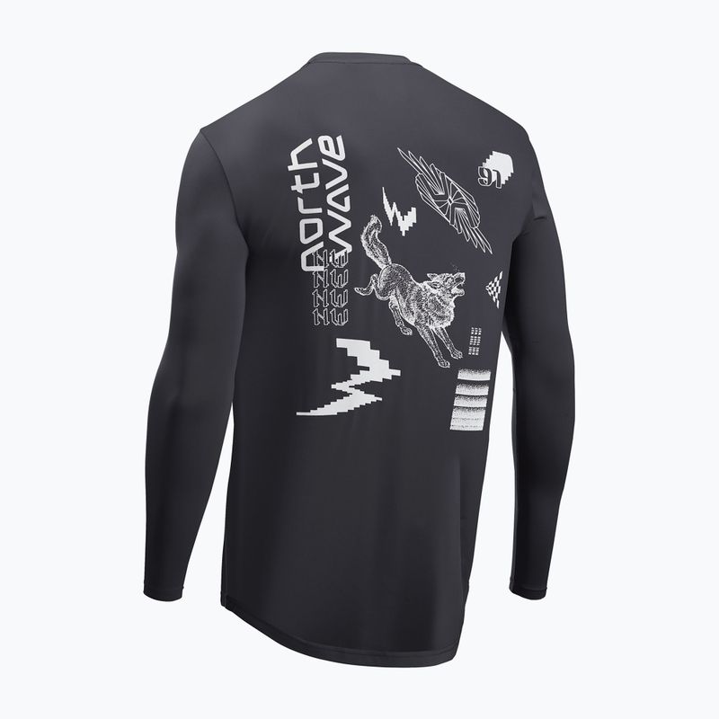 Férfi Northwave Xtrail kerékpáros hosszú ujjú fekete 2