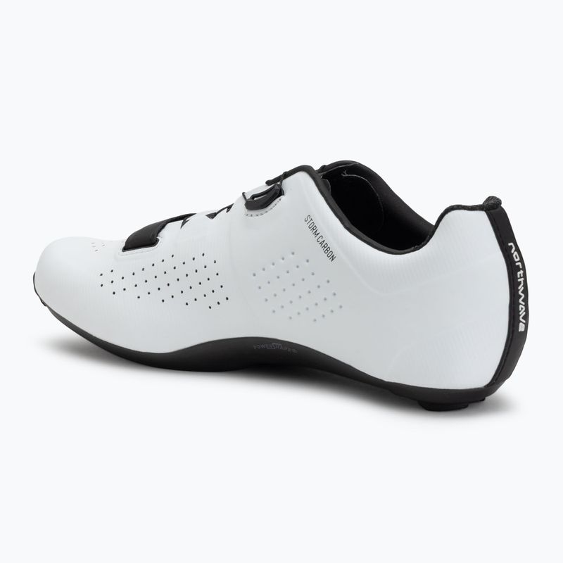 Northwave Storm Carbon fehér/fekete férfi országúti cipő 3
