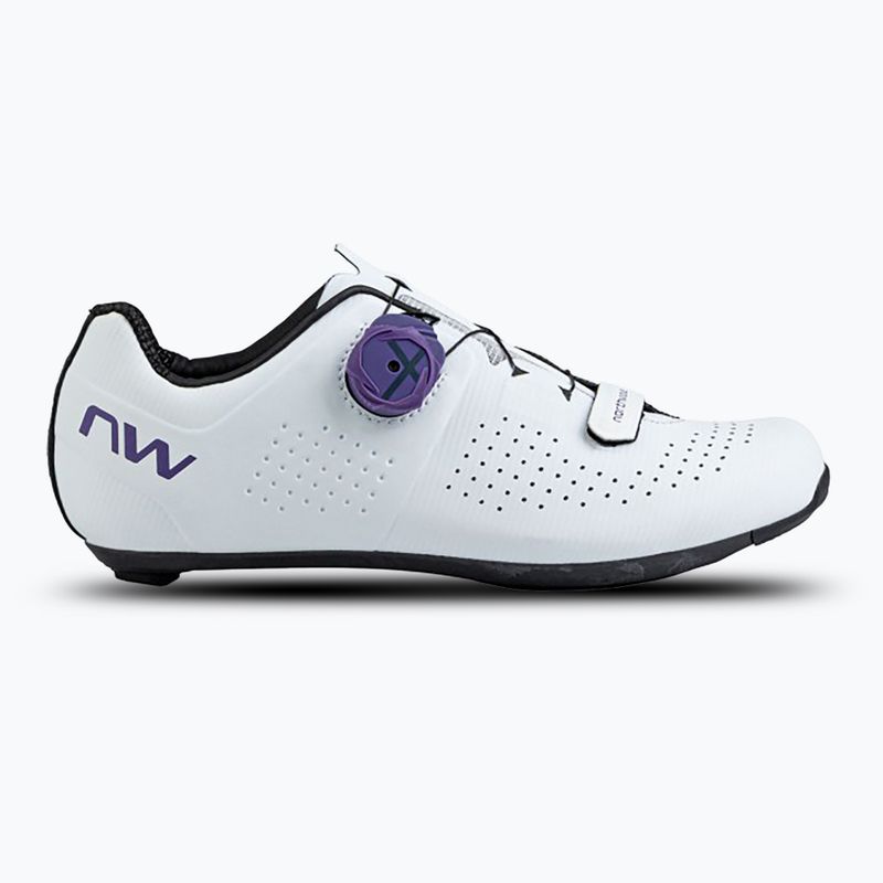 Northwave Storm Carbon fehér/sötétlila női országúti cipő 8