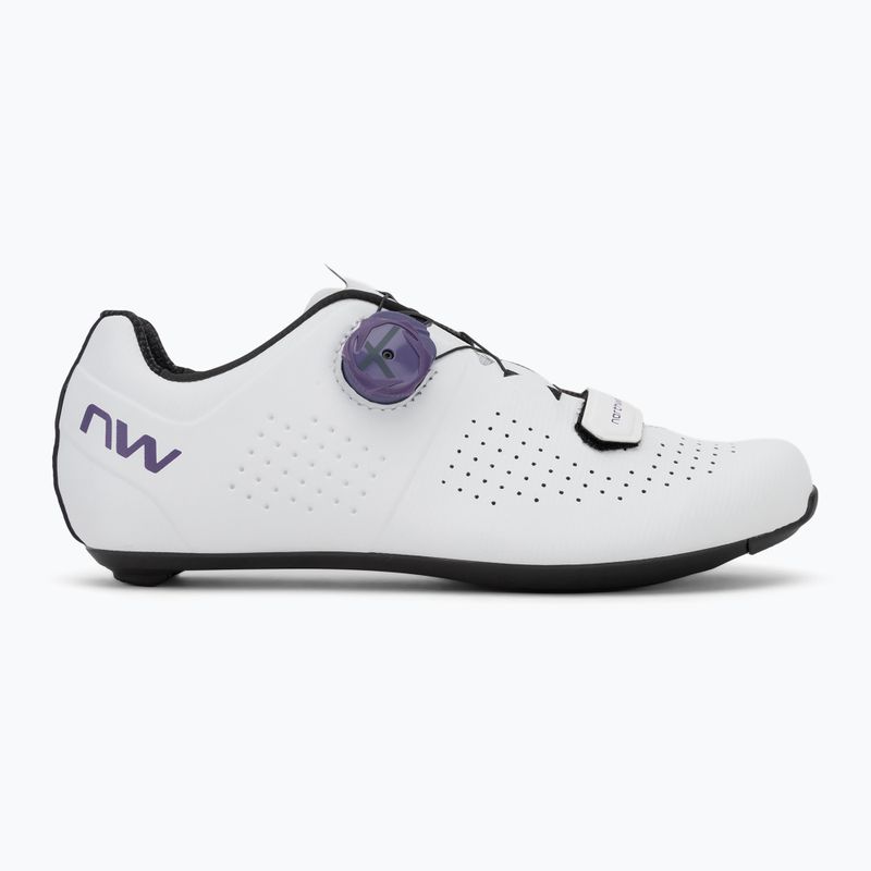 Northwave Storm Carbon fehér/sötétlila női országúti cipő 3
