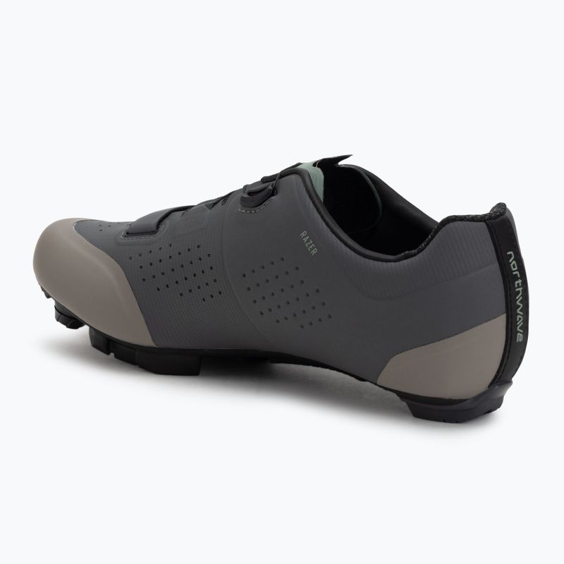 Férfi MTB kerékpáros cipő Northwave Razer dark grey/sage 3