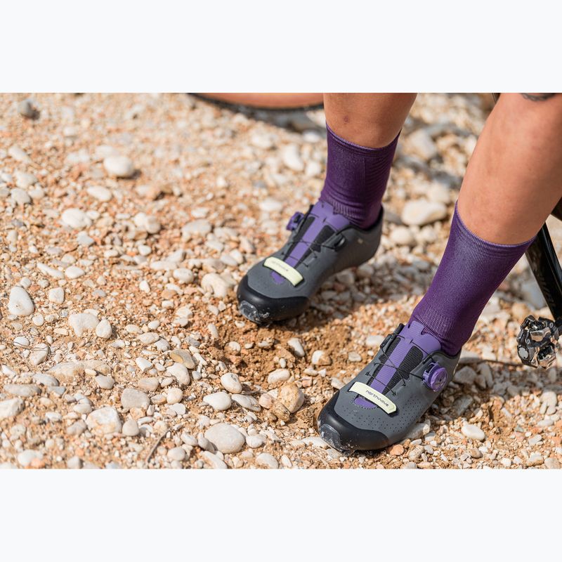 Női MTB kerékpáros cipő Northwave Razer sötétszürke/sötét lila 6